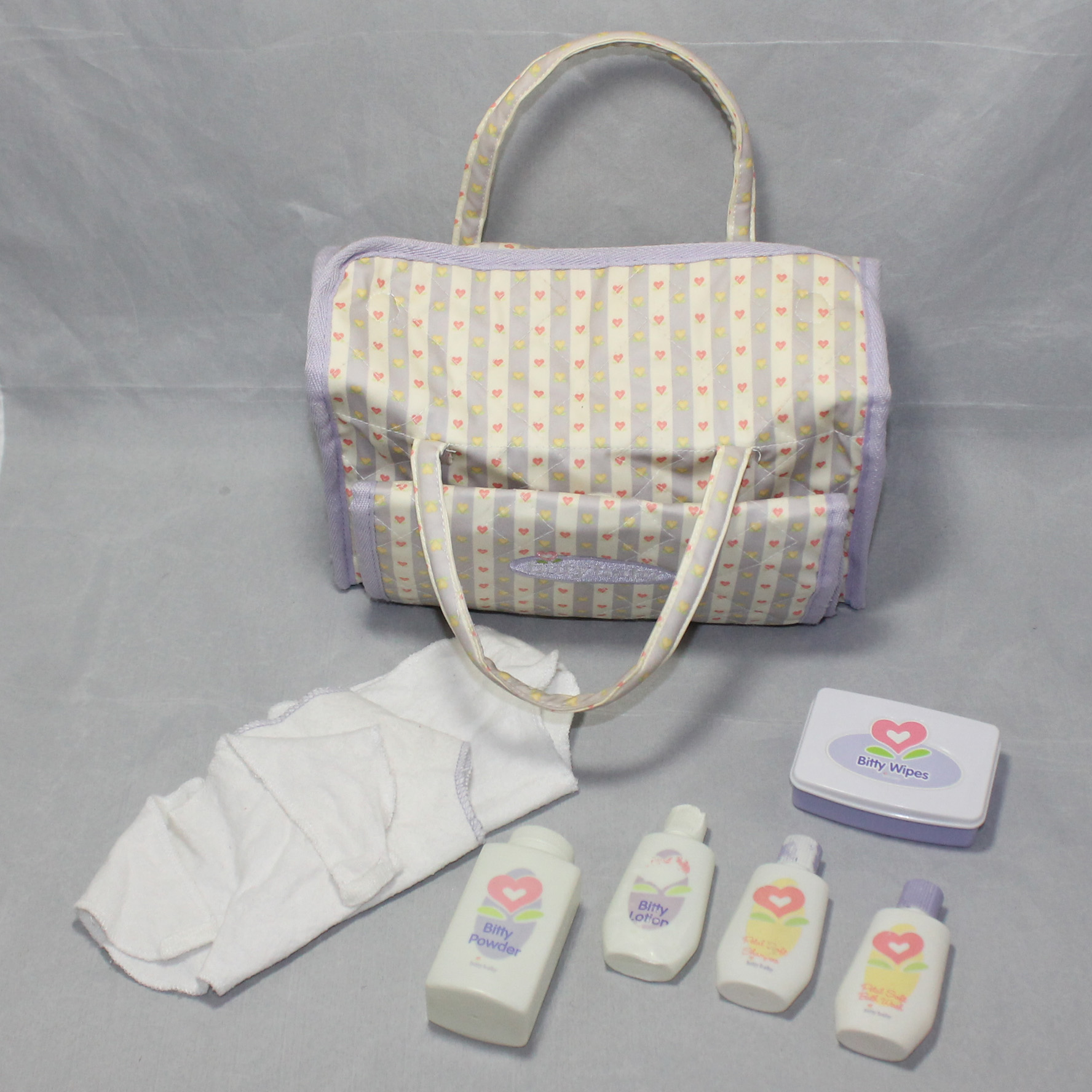 American Girl Bitty Baby Diaper Bag Diapers Lotions Powders CF01690 | eBay