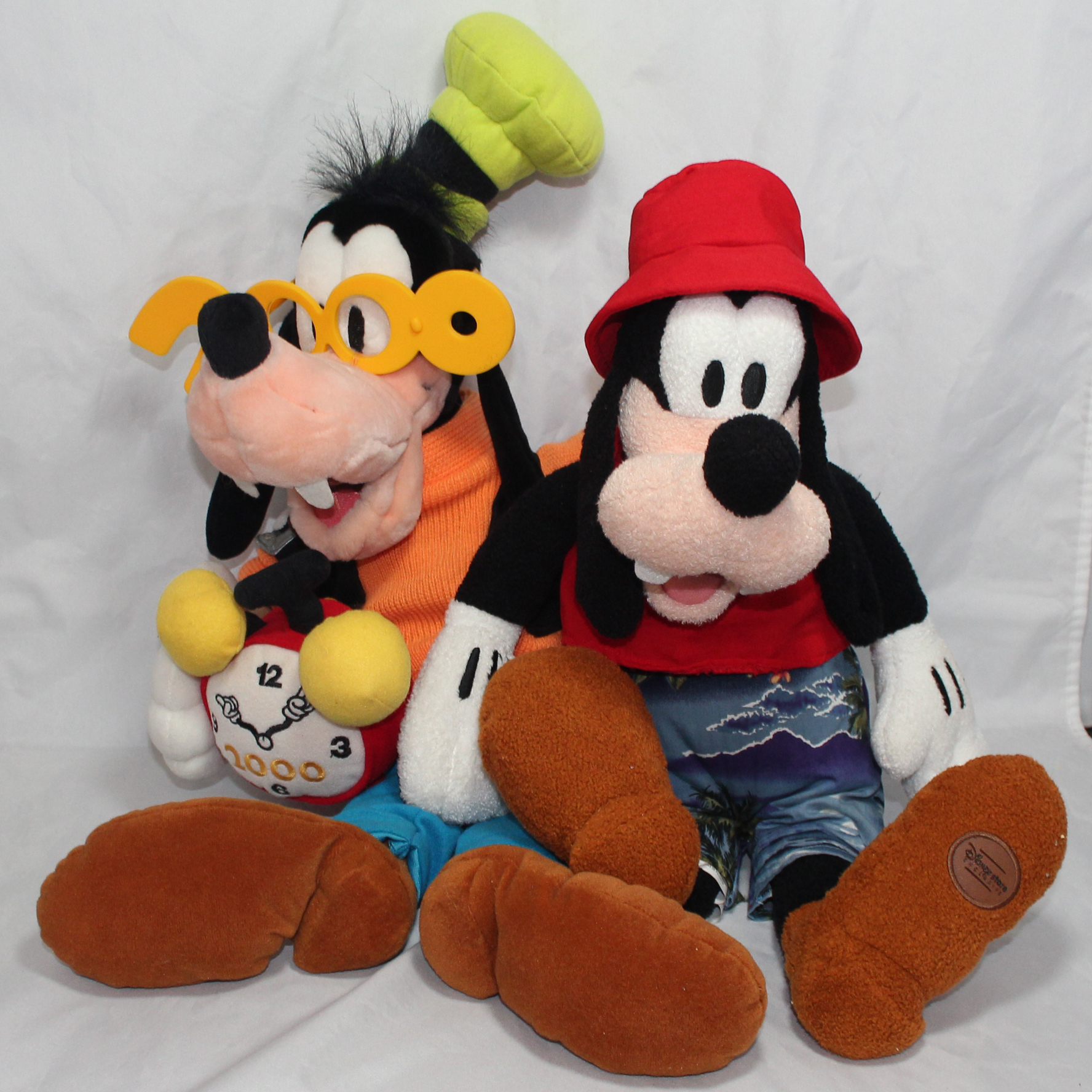 black and white goofy plush