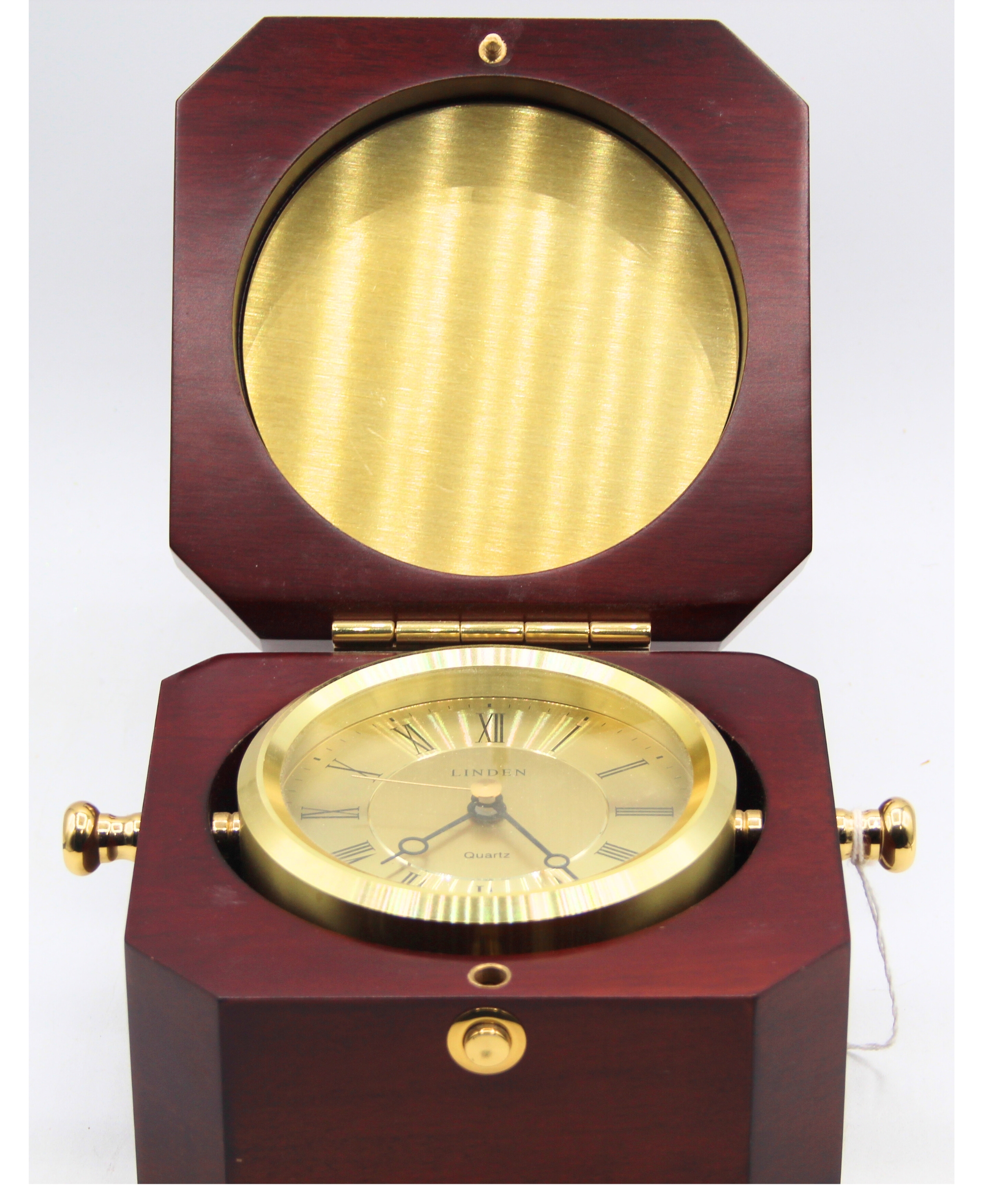 Linden Brass Quartz Clock PLEASE READ