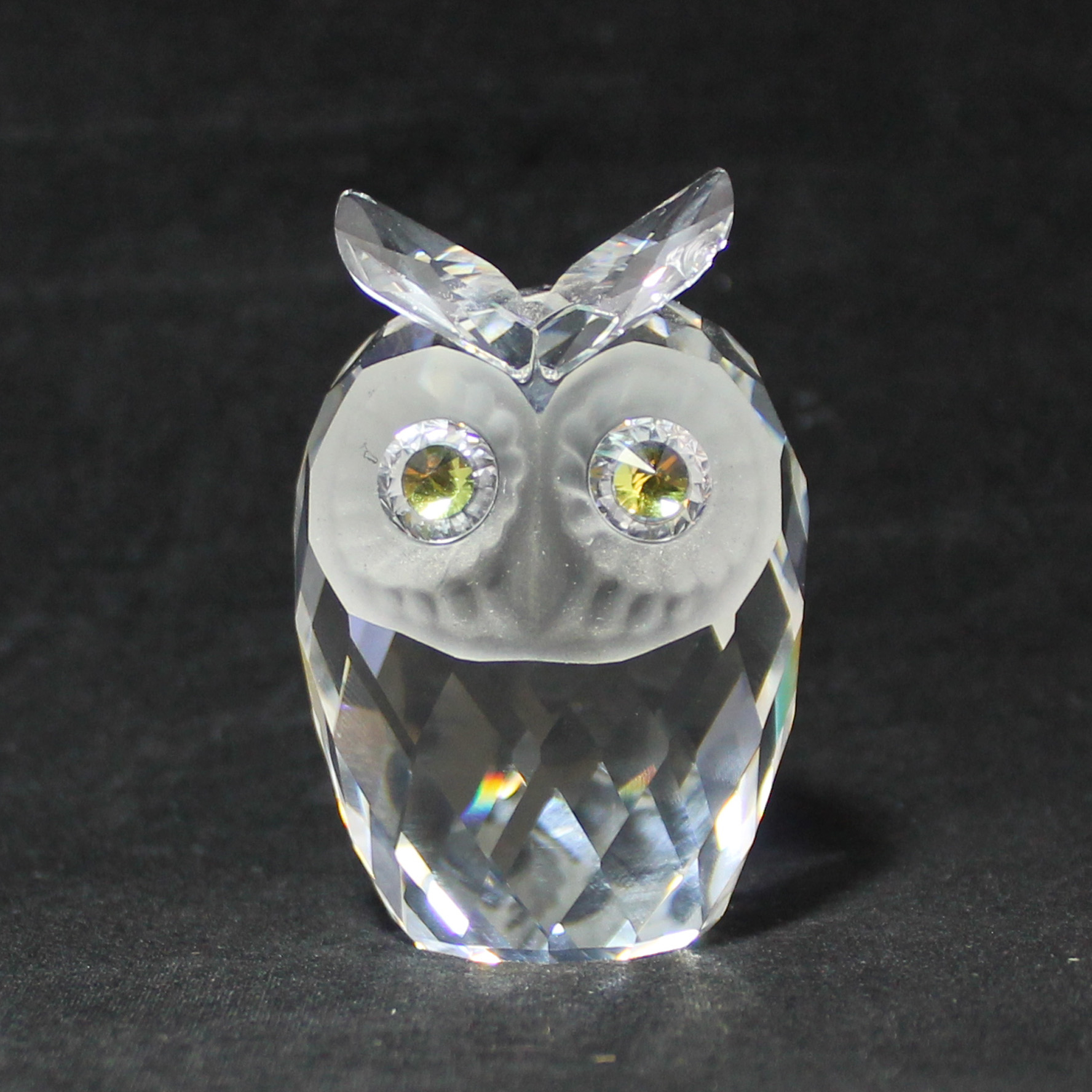 baccarat crystal owl figurine