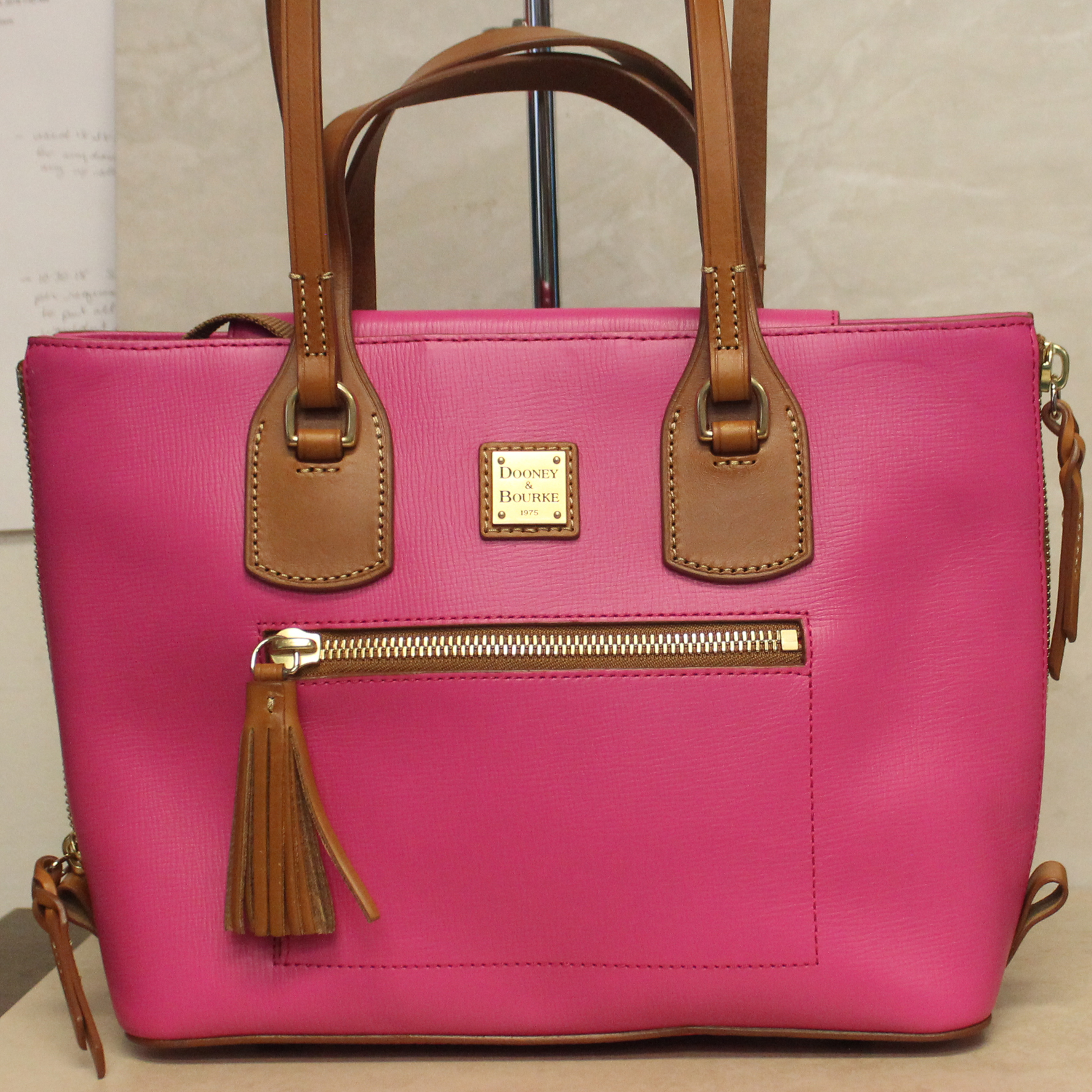 dooney and bourke pink tote