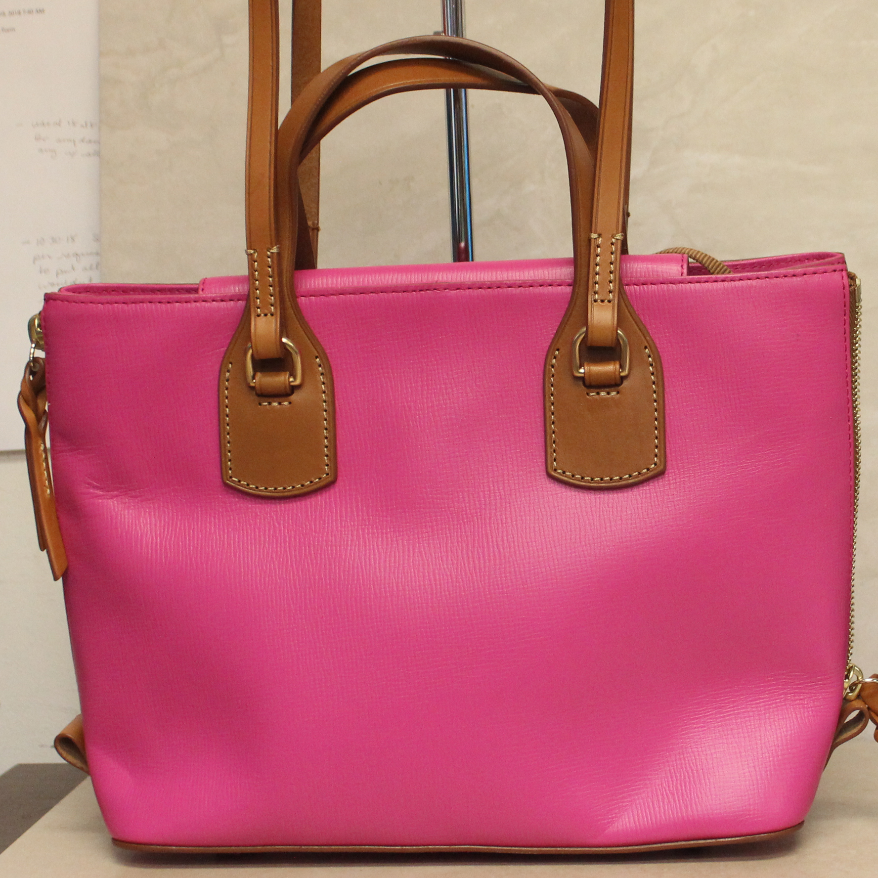 Dooney & Bourke Pink Side Zip Tote shoulder handbag (DM248) | eBay