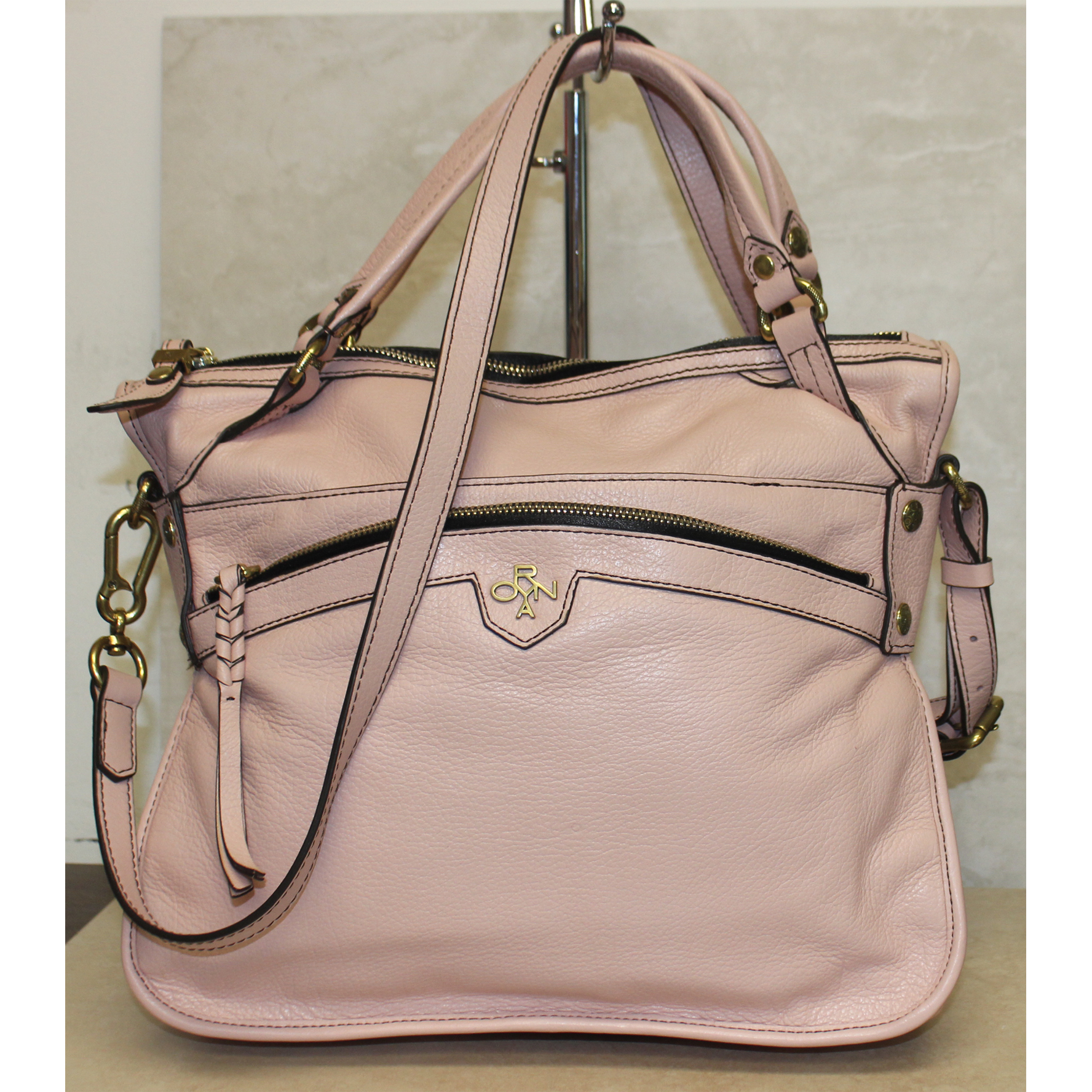 leather crossbody tote