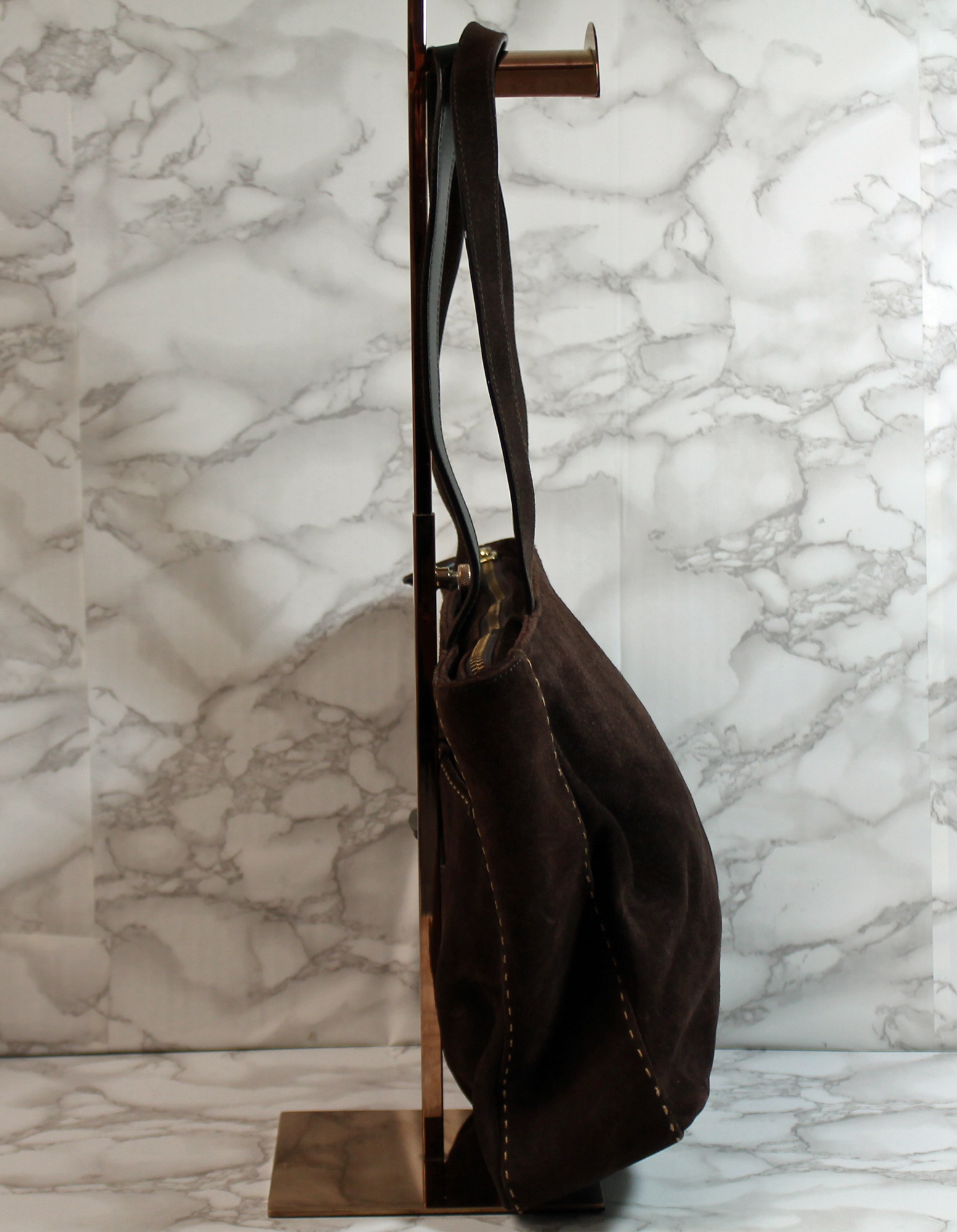 ralph lauren brown shoulder bag