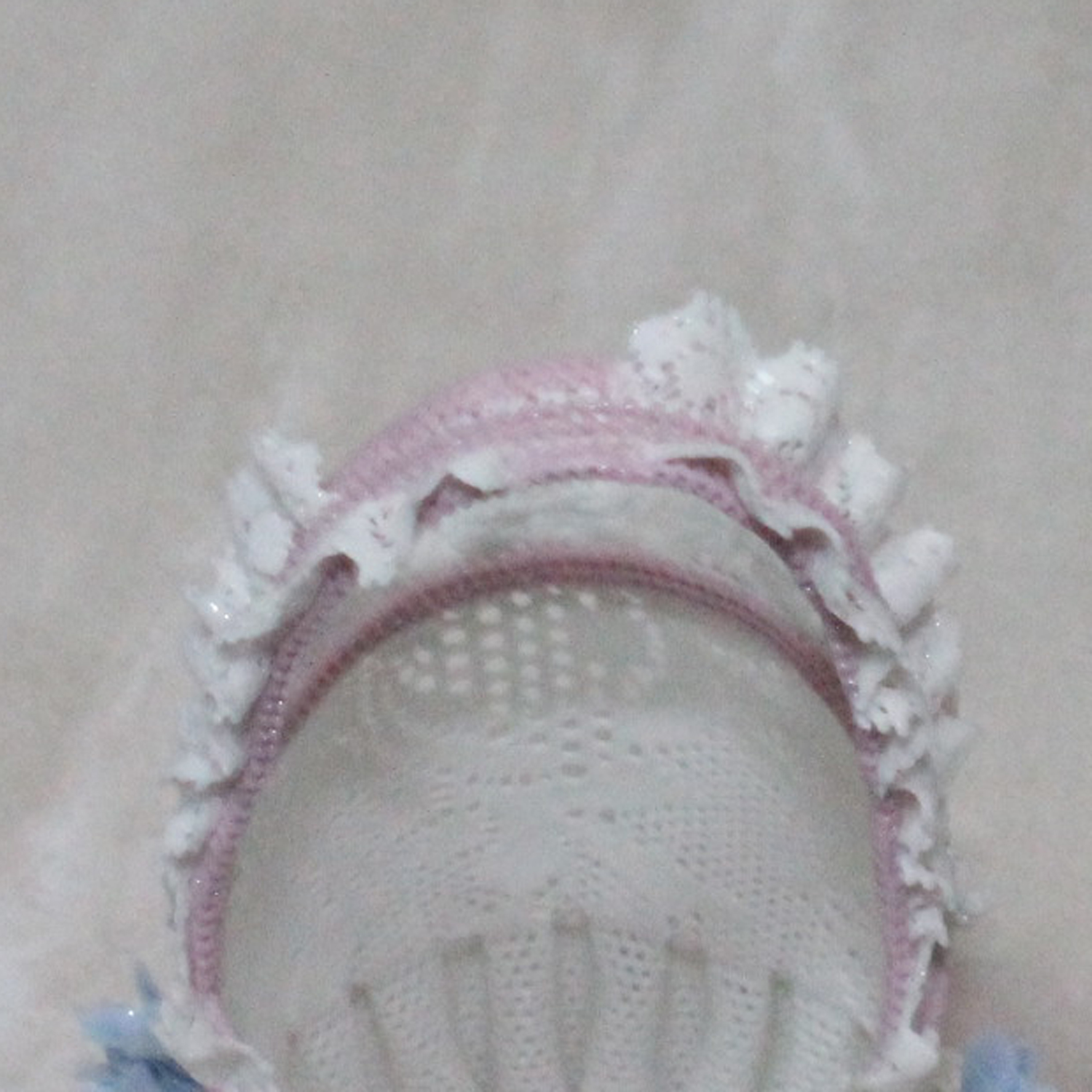 Cesta redonda Lladro 1557, SM con rosa TAL CUAL (BD 00200) - Imagen 2 de 5