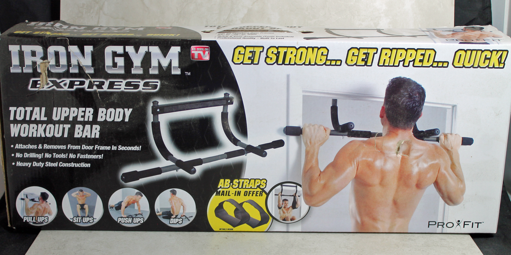pro fit iron gym pull up bar